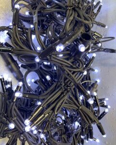 Guirlande rideau neige LED blancs 4*1.4