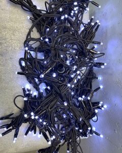 Guirlande rideau neige LED blancs 4*1.4