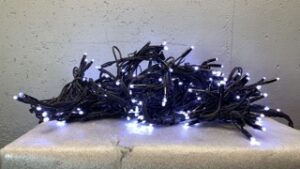 Guirlande rideau neige LED blancs 4*1.4